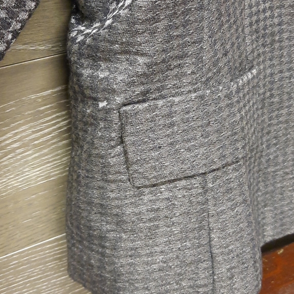 Coldwater creek silver shimmer recycled wool jacke - Picture 4 of 13